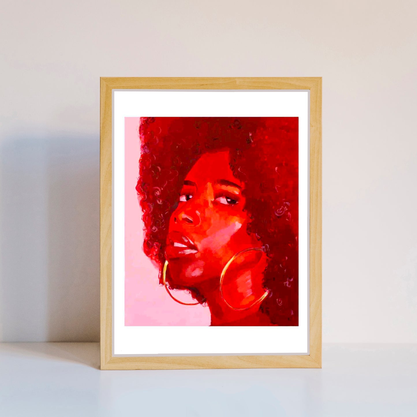 Posters - Red Afro